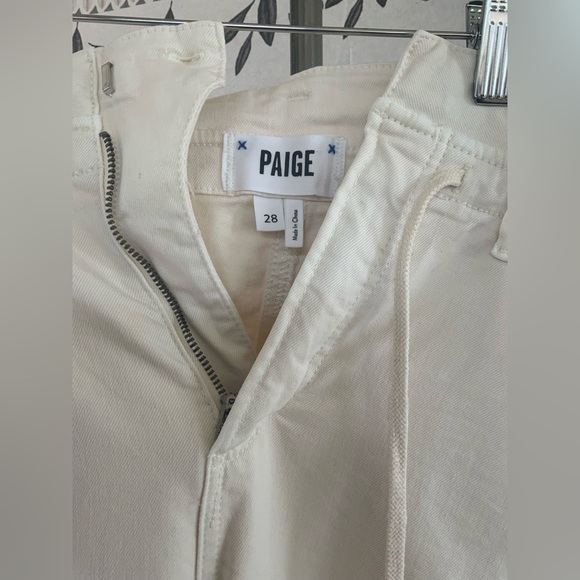 Paige | Carly Pant - Vintage Pale Daffodil wide leg pants size 28 - Picture 2 of 7